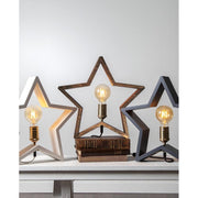 Amber Soft Glow vintage LED dekorációs izzó csillag formájú dekor foglalatban.