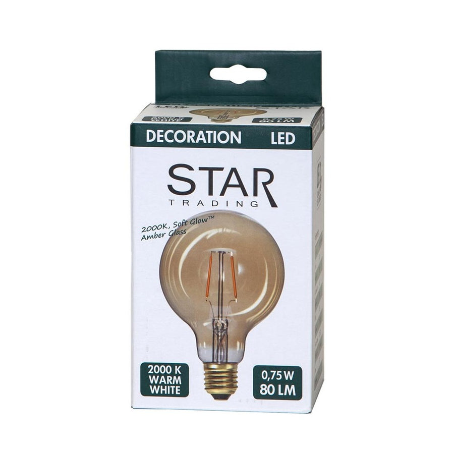 Amber Soft Glow vintage LED dekorációs izzó doboza.