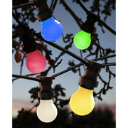 Kültéri dekorációs LED izzó kék opál, polikarbonát burkolattal.