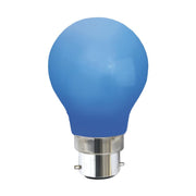 Kültéri dekorációs LED izzó kék opál, polikarbonát burkolattal.