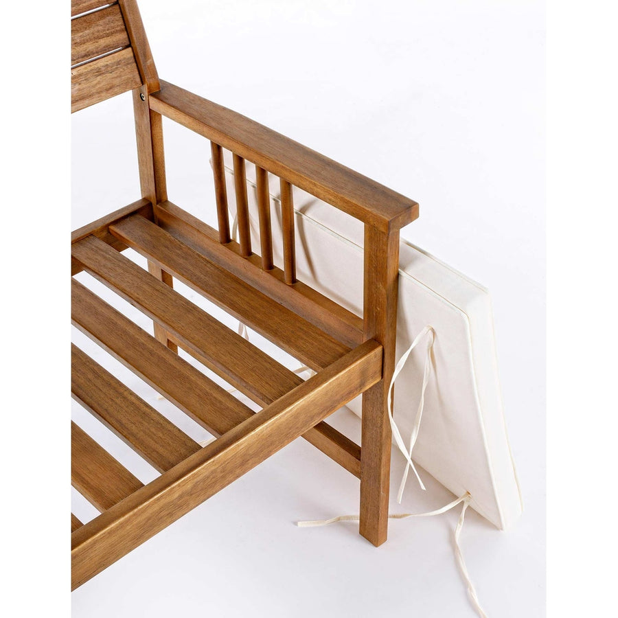 Akácfából készült, 4 részes, kerti ülőgarnitúra.