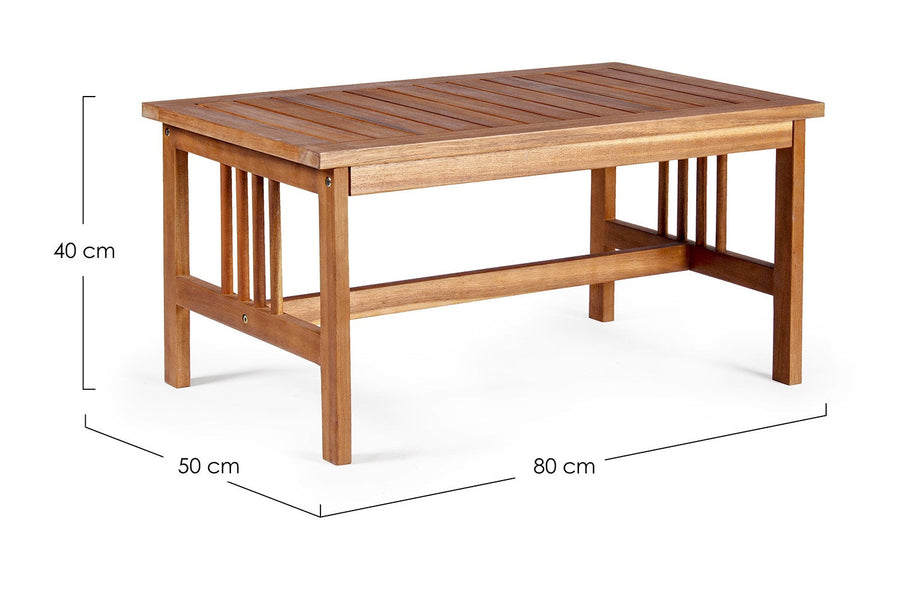 Akácfából készült, 4 részes, kerti ülőgarnitúra.