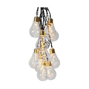 Lágy fényű beltéri dekorációs izzósor 10 db polikarbonát izzóval