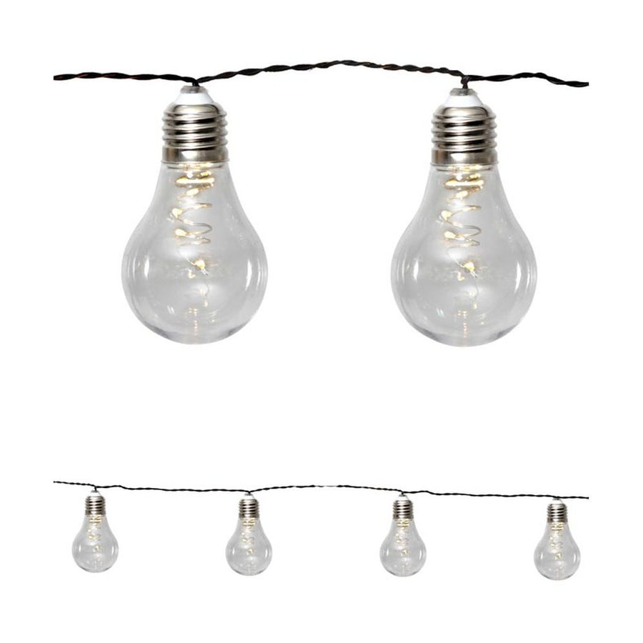 Napelemes kültéri dekorációs izzósor 10 db égővel.