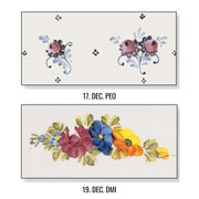 Festett kerámia díszítések.