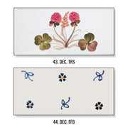 Festett kerámia díszítések.