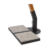 Az ellensúlyok elhelyezésére acélból készült oldalsó talp került kialakításra.