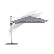 A napernyő dőlésszöge állítható.