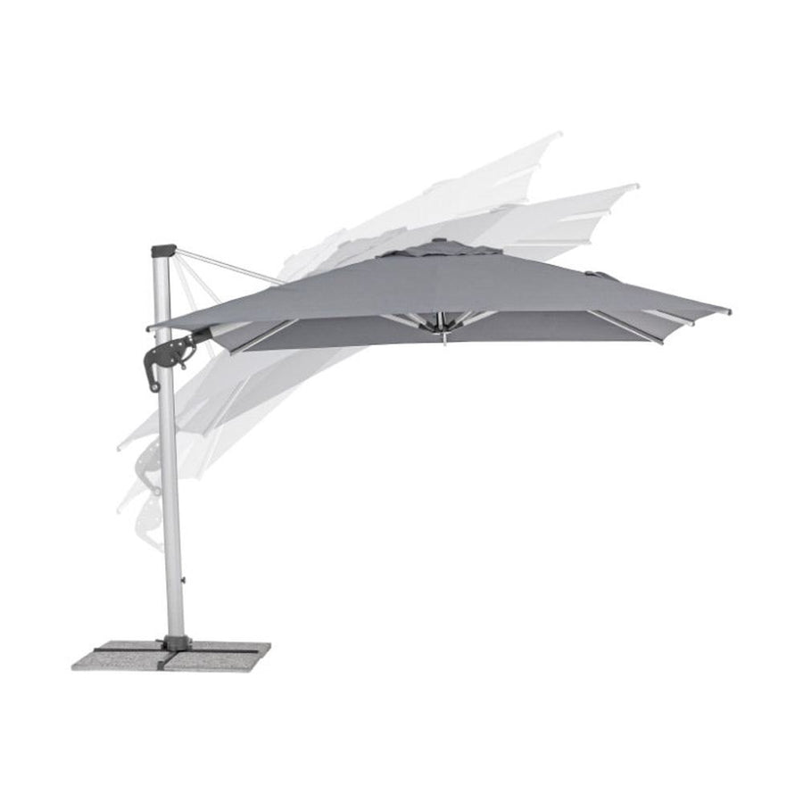 A napernyő dőlésszöge állítható.