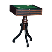 Többfunkciós cseresznyefa játékasztal, lerakóasztal cserélhető játéktábla-lapokkal.