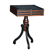 Többfunkciós cseresznyefa játékasztal, lerakóasztal cserélhető játéktábla-lapokkal.