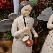 Zenélő angyalos gyertyatartószett