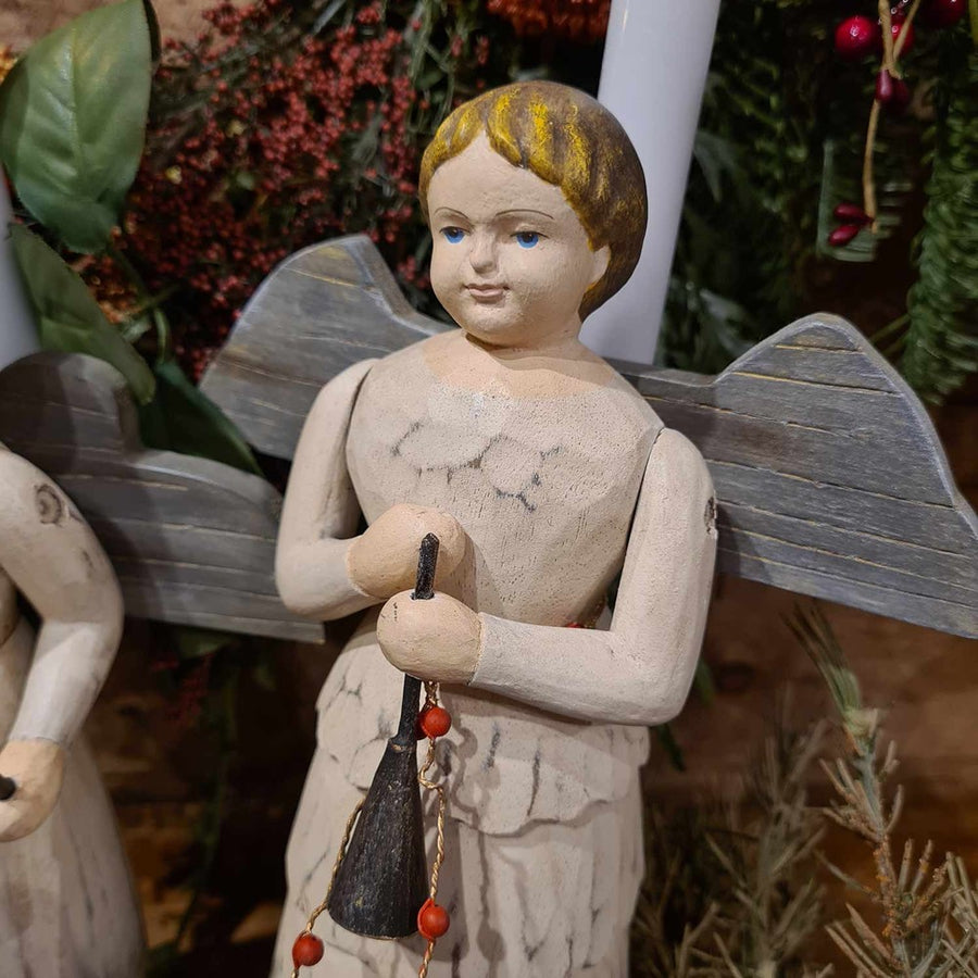 Zenélő angyalos gyertyatartószett