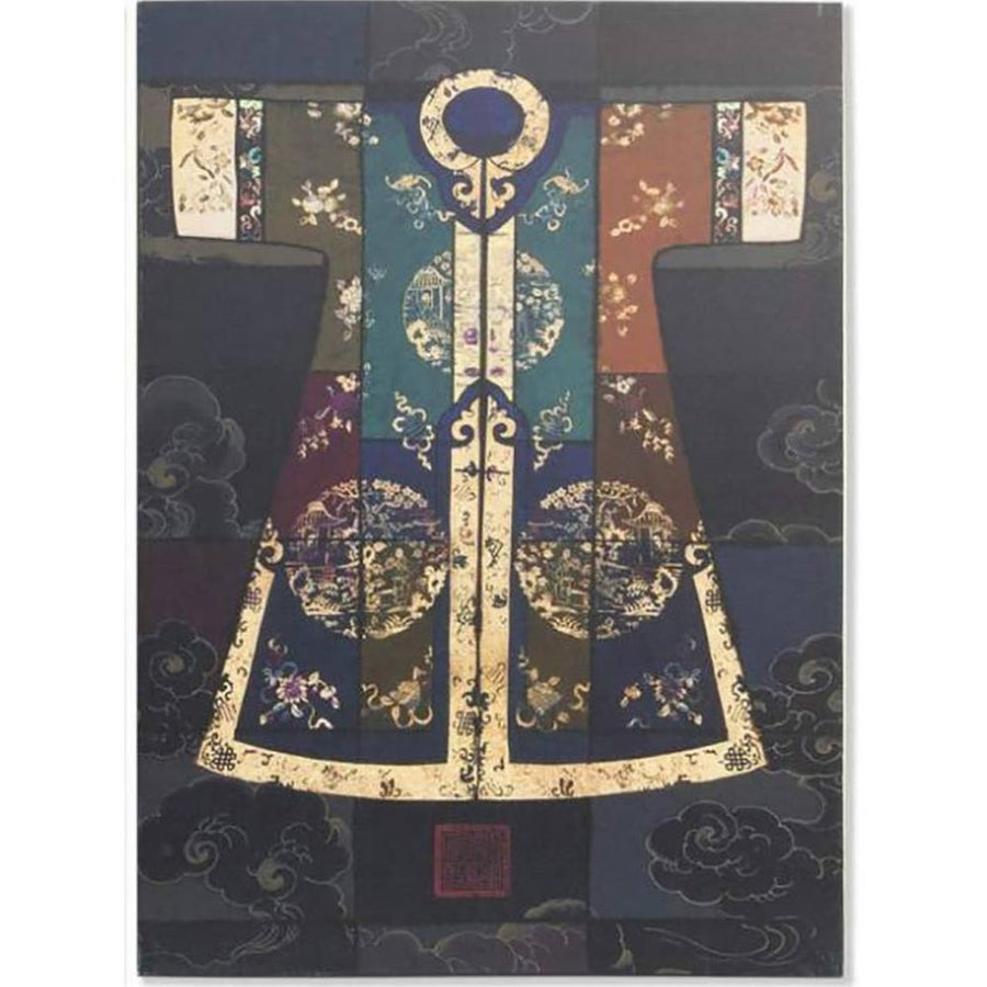 ORIENTAL vászonprint - Kimonó sötét 70 cm