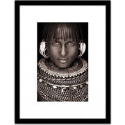 ETHNIC fotóprint - Kelly afrikai női portré 45 cm