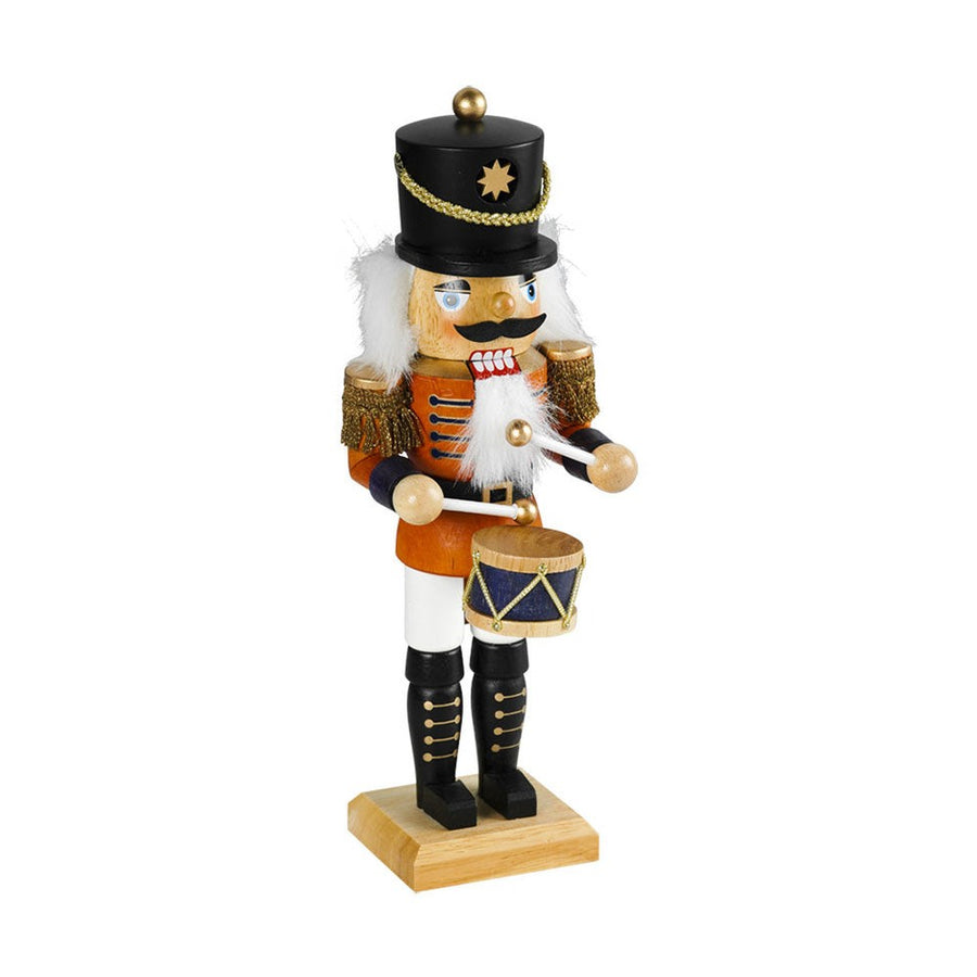 Klasszikus stílusú, fából készült, 45 cm magas, dobos diótörő.