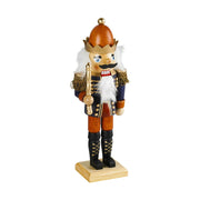 Klasszikus stílusú, fából készült, 45 cm magas diótörő király.