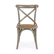 Szürke színű, thonet ihletésű étkezőszék.