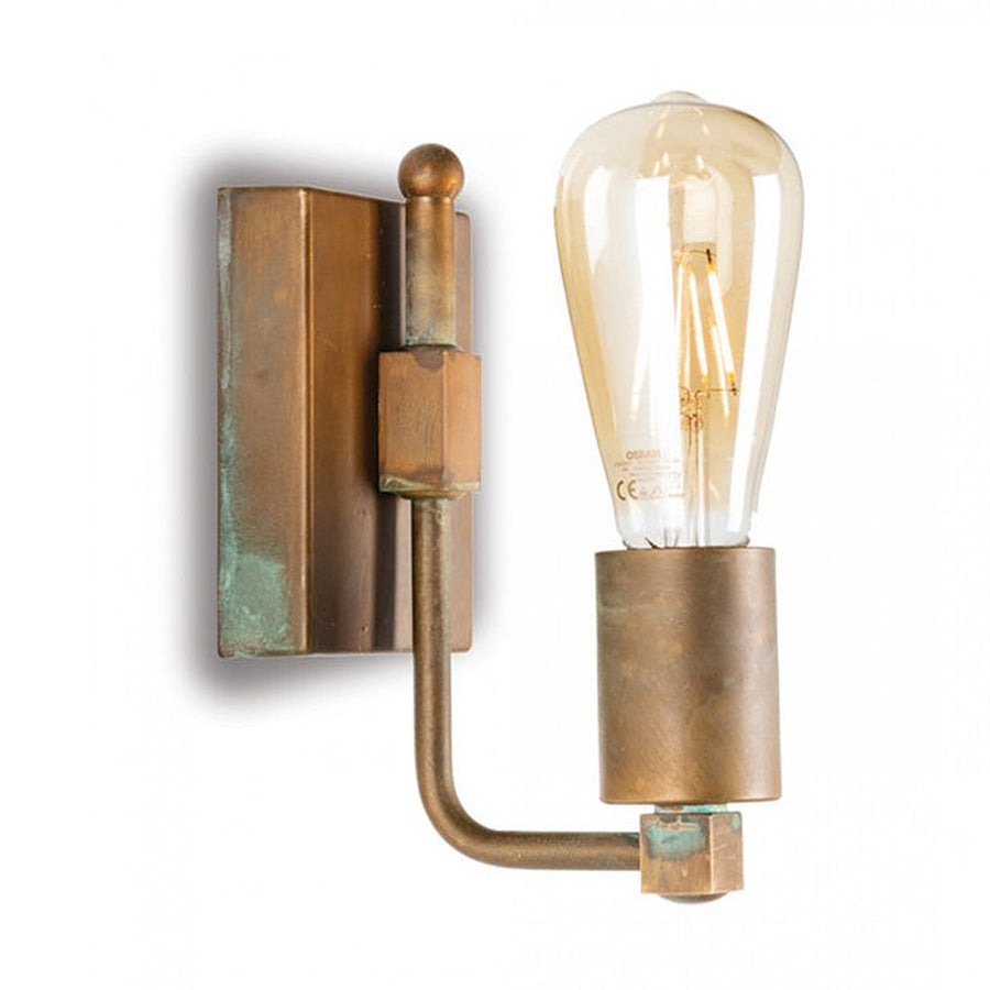 Industrial stílusú, rézből készült falikar.