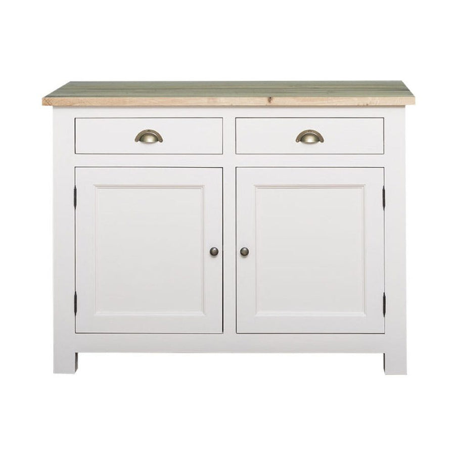 MAISON fenyőfa konyhaszekrény tölgyfalappal 120 cm