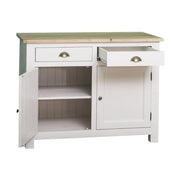 MAISON fenyőfa konyhaszekrény tölgyfalappal 120 cm