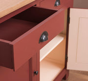 MAISON fenyőfa konyhaszekrény tölgyfalappal 120 cm