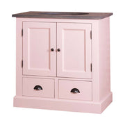 MAISON fenyőfa mosdószekrény tölgyfalappal 90 cm