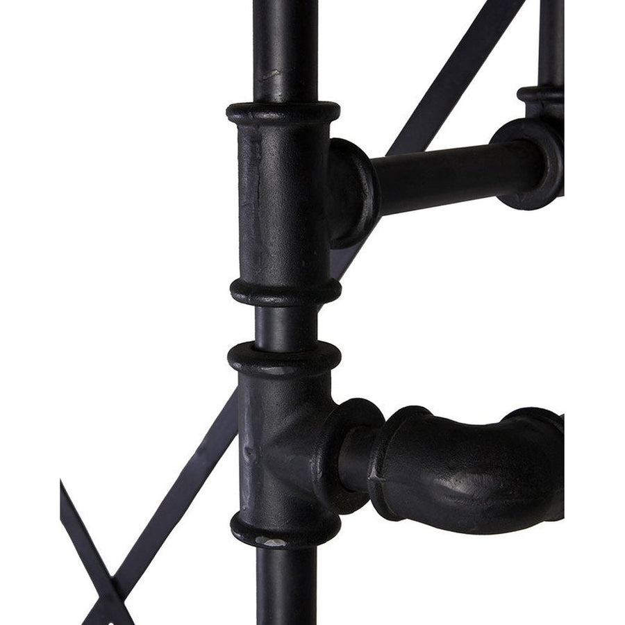 PIPA fekete-barna előszobafal cipőtartóval 188 cm