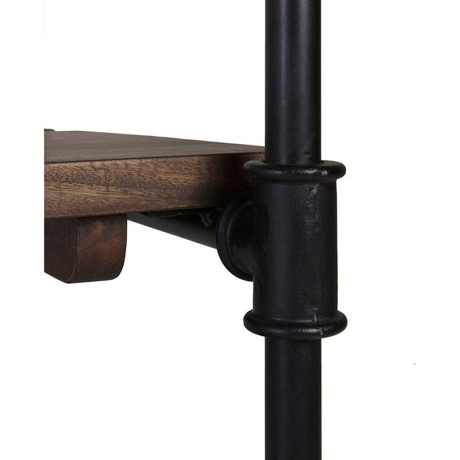 PIPA fekete-barna előszobafal cipőtartóval 188 cm