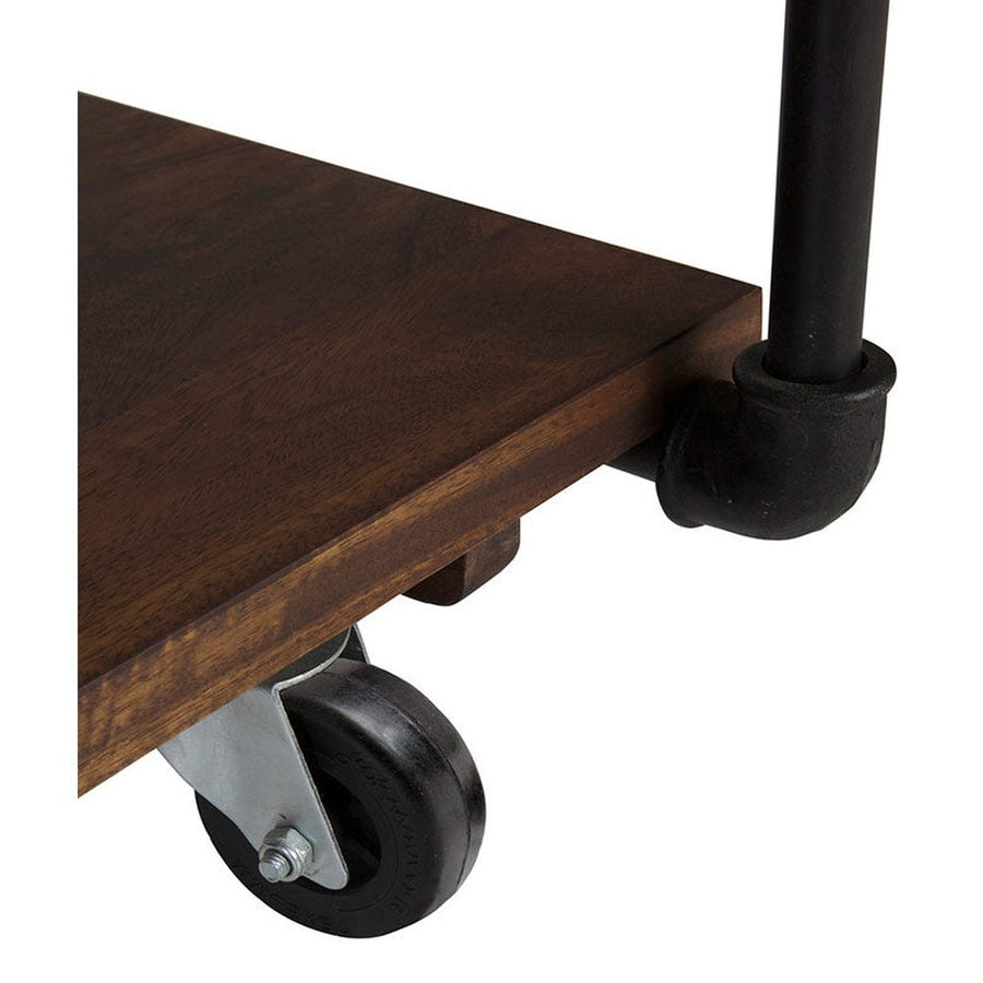 PIPA fekete-barna előszobafal cipőtartóval 188 cm