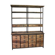 Loft fenyőfa könyvespolc 231 cm