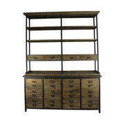 Loft fenyőfa könyvespolc 231 cm