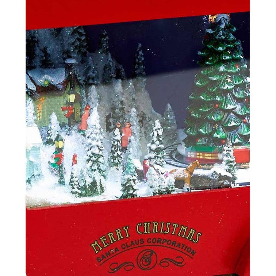 Exkluzív, prémium kategóriás karácsonyi zenélő kamion Télapóval