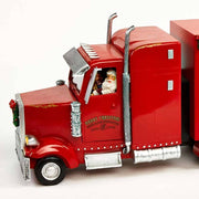 Exkluzív, prémium kategóriás, nagy méretű karácsonyi zenélő kamion Télapóval