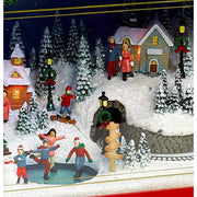 Exkluzív, prémium kategóriás, nagy méretű karácsonyi zenélő kamion Télapóval