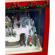 Exkluzív, prémium kategóriás, nagy méretű karácsonyi zenélő kamion Télapóval