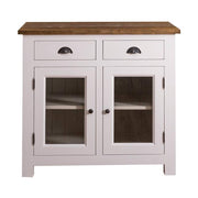 MAISON fenyőfa konyhaszekrény tölgyfalappal 100 cm