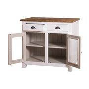 MAISON fenyőfa konyhaszekrény tölgyfalappal 100 cm