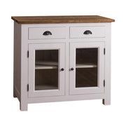 MAISON fenyőfa konyhaszekrény tölgyfalappal 100 cm