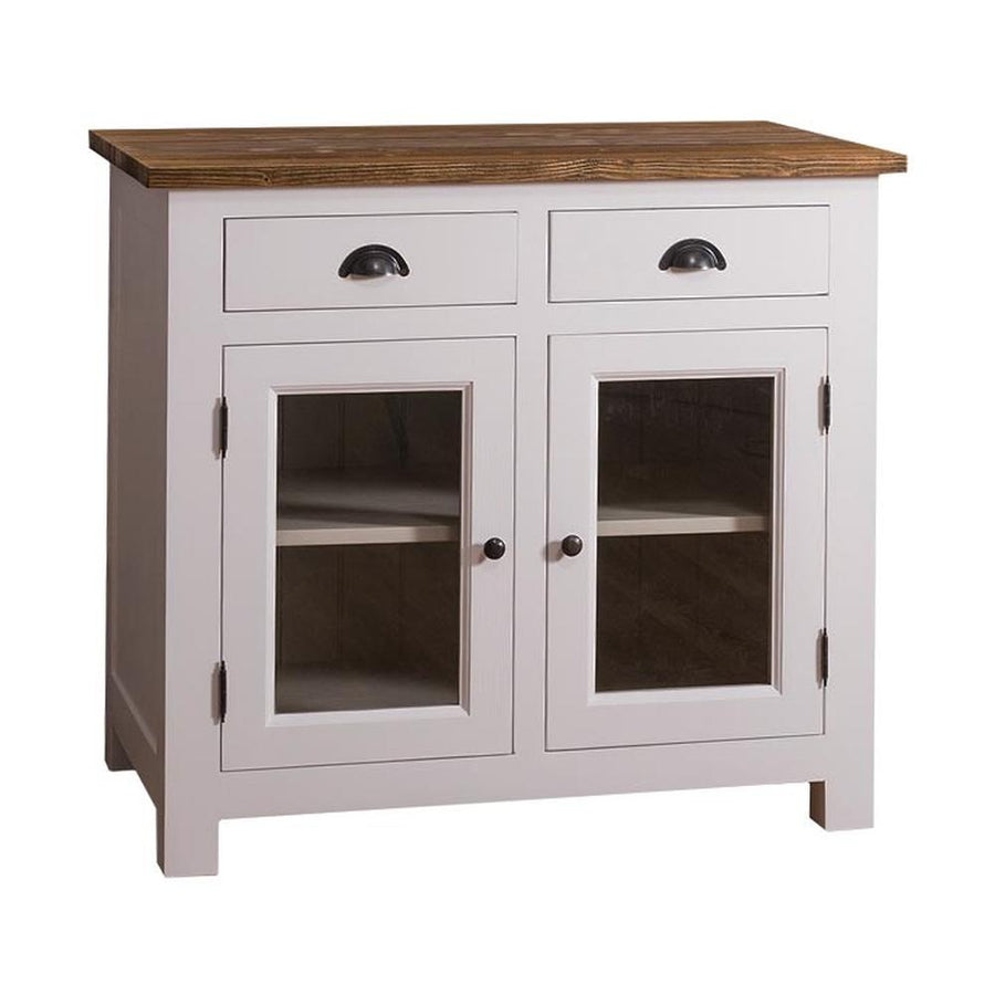 MAISON fenyőfa konyhaszekrény tölgyfalappal 100 cm