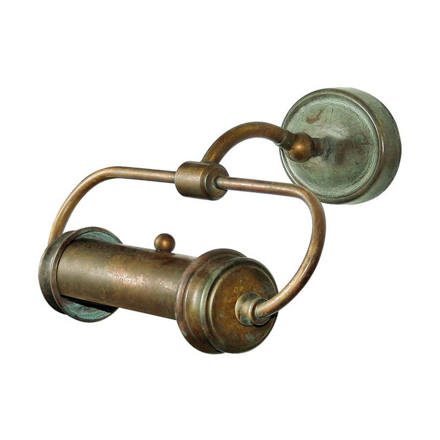 Vintage stílusú, antikolt sárgaréz színű rézből készült falikar.