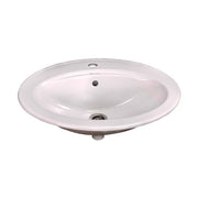 Ovális formájú kerámiakagyló fürdőszobabútorokhoz.