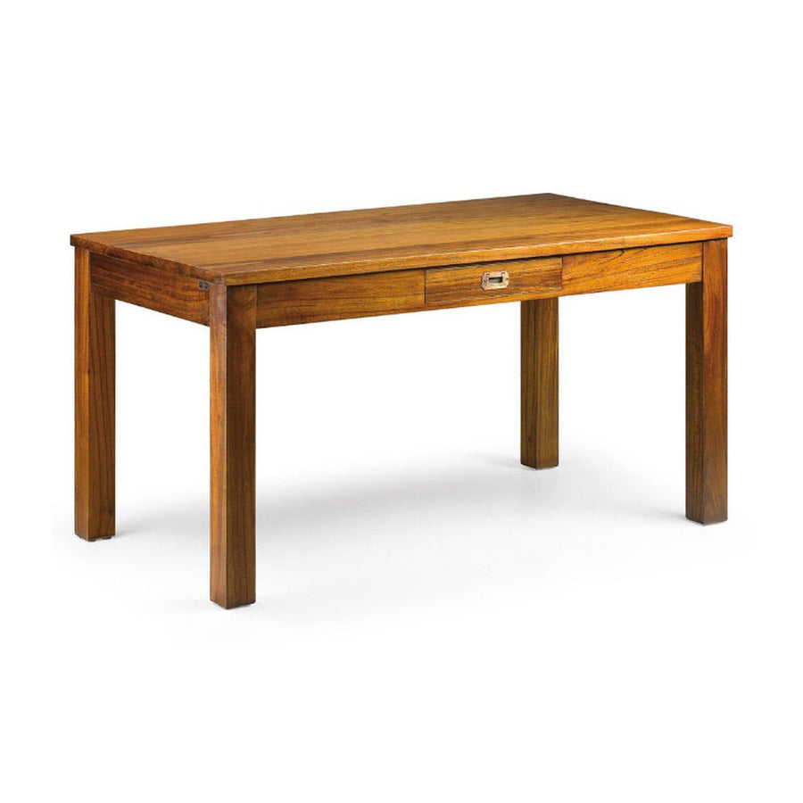 Loft stílusú, mindifából készült étkezőasztal két fiókkal.