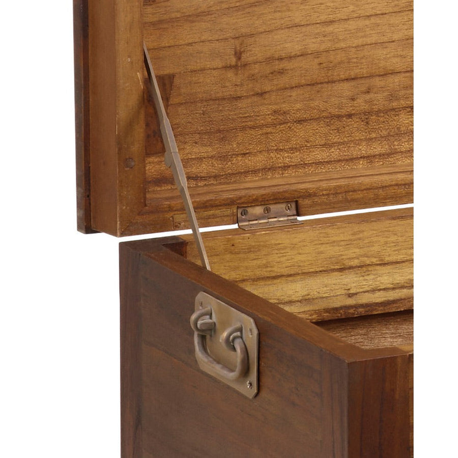 Loft stílusú, mindifából készült fa láda támasztékai.