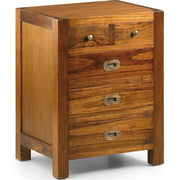 Loft stílusú, mindifából készült, kézműves éjjeliszekrény.