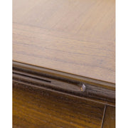 Keleti stílusú, mindifából készült, kézműves tömörfa dohányzóasztal