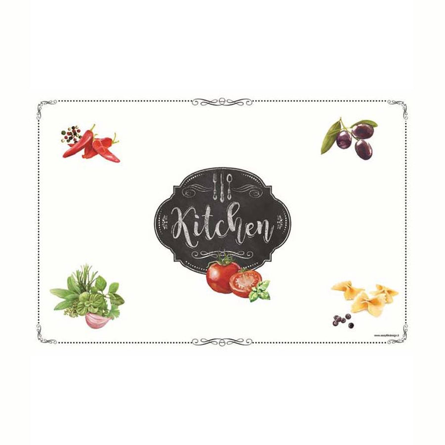 Műanyag tányéralátét Kitchen felirattal