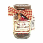 "Mulberry Meadow" fűszeres faeper illatú, prémium minőségű, lakásillatosító üveges potpourri.