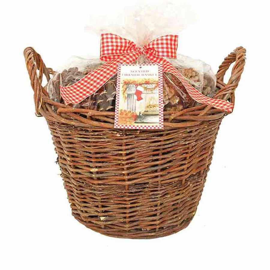 "Christmas Spice Cottage" karácsonyi fűszerkeverék illatú, prémium minőségű, kandallókosaras lakásillatosító potpourri