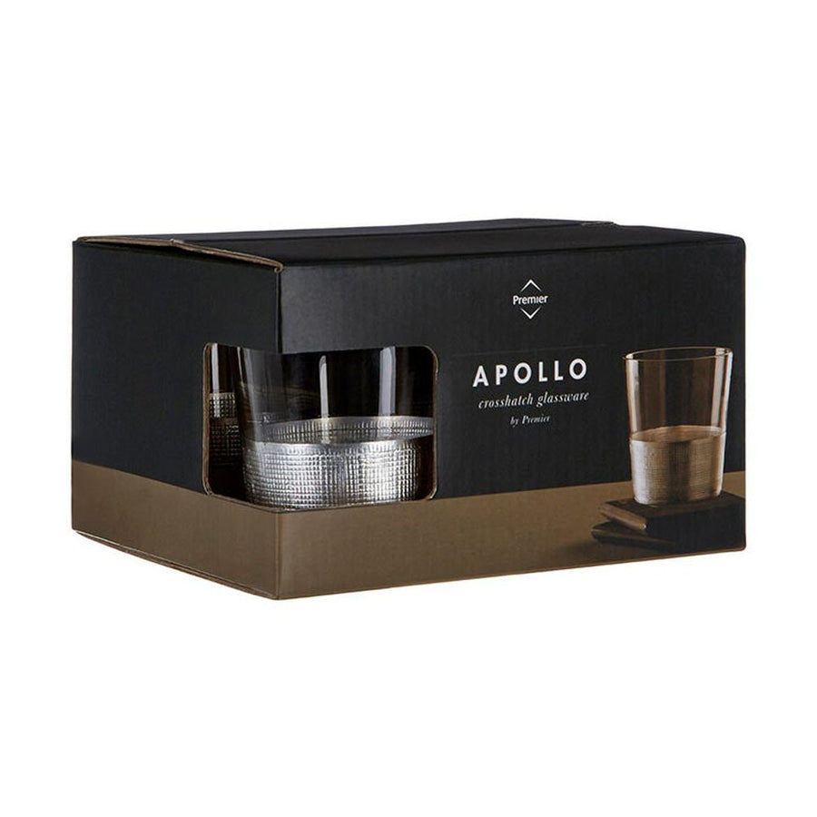 Art deco és modern stílusú, prémium minőségű, négydarabos röviditalos pohárszett díszdobozban